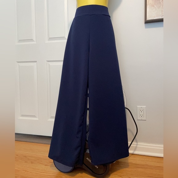 NWT, Wide leg pants, Palazzo pants,S,Royal Blue - Picture 2 of 6